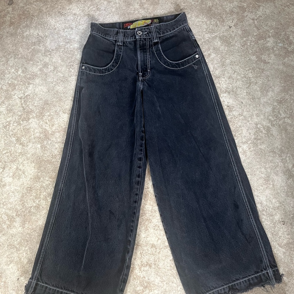 Jet Black JNCO 101 Twin Cannons